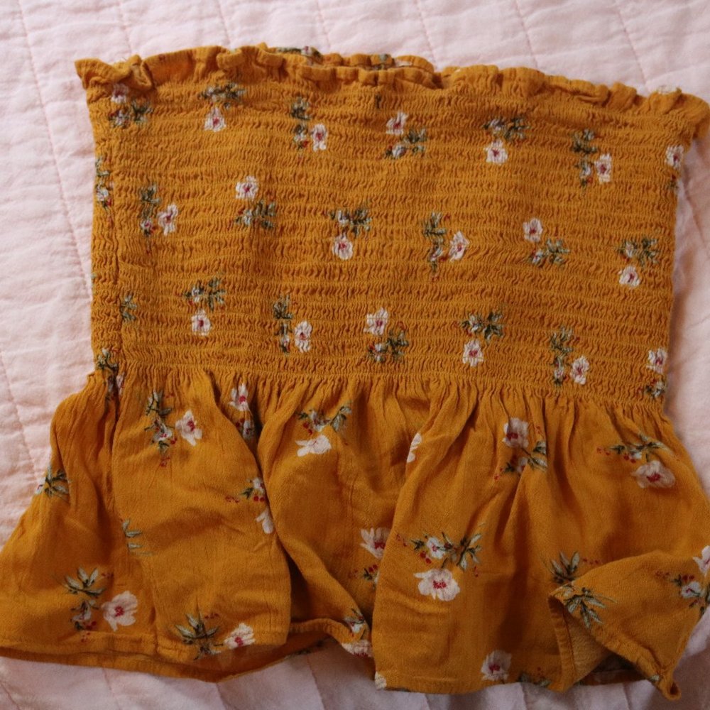 Yellow Tube Top - Picture 2 of 2